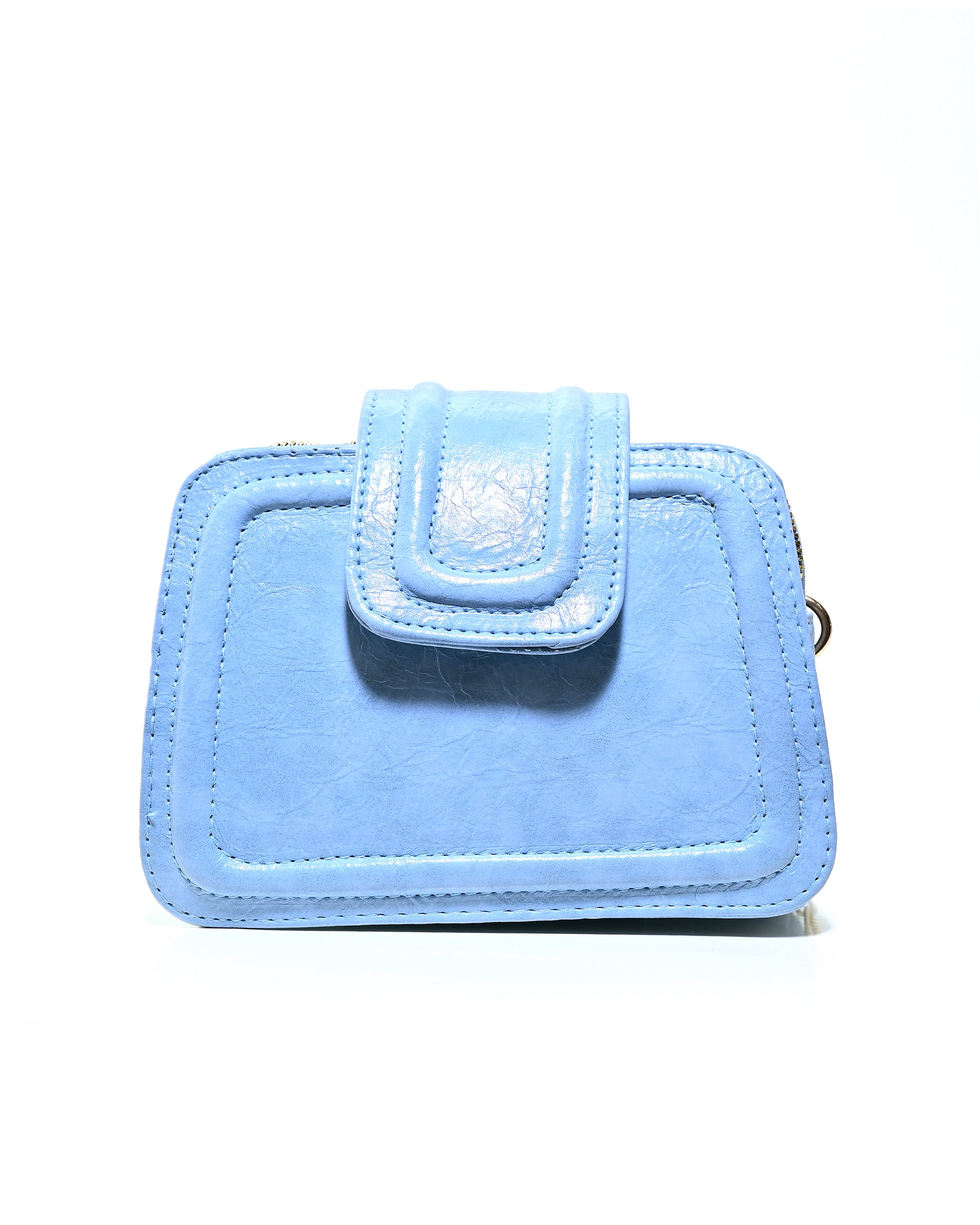CRS019 - ELEGANT LEATHER HANDBAG & CROSSBODY BAG WITH 2 ZIP POCKETS