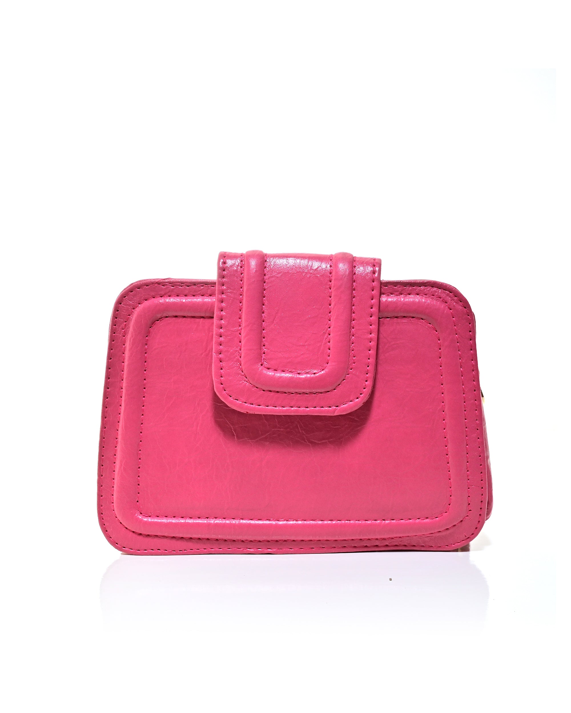 CRS019 - ELEGANT LEATHER HANDBAG & CROSSBODY BAG WITH 2 ZIP POCKETS