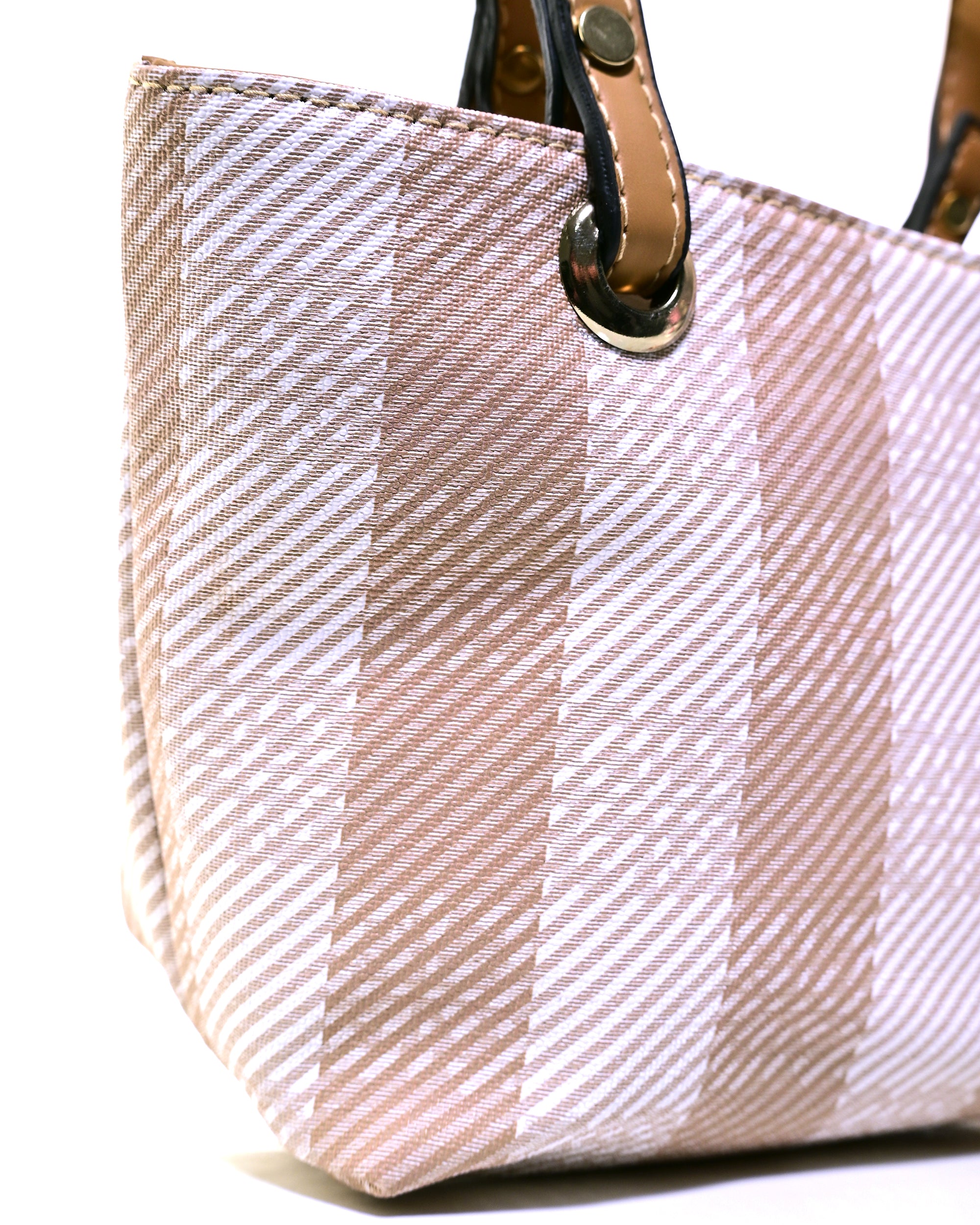 HND004 - WOMEN'S PLAID HANDBAG WITH DETACHABLE SHOULDER STRAP