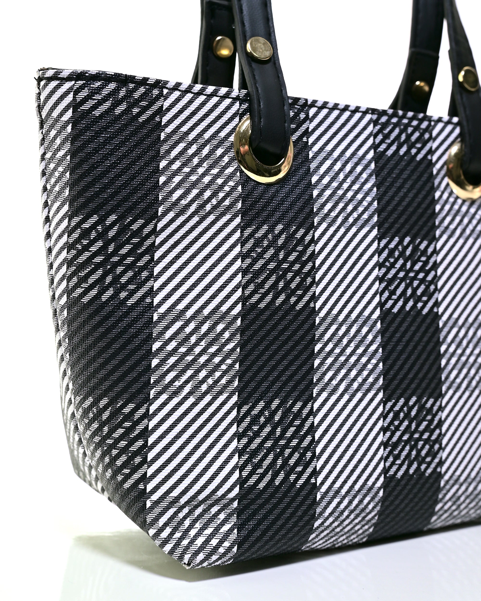 HND004 - WOMEN'S PLAID HANDBAG WITH DETACHABLE SHOULDER STRAP