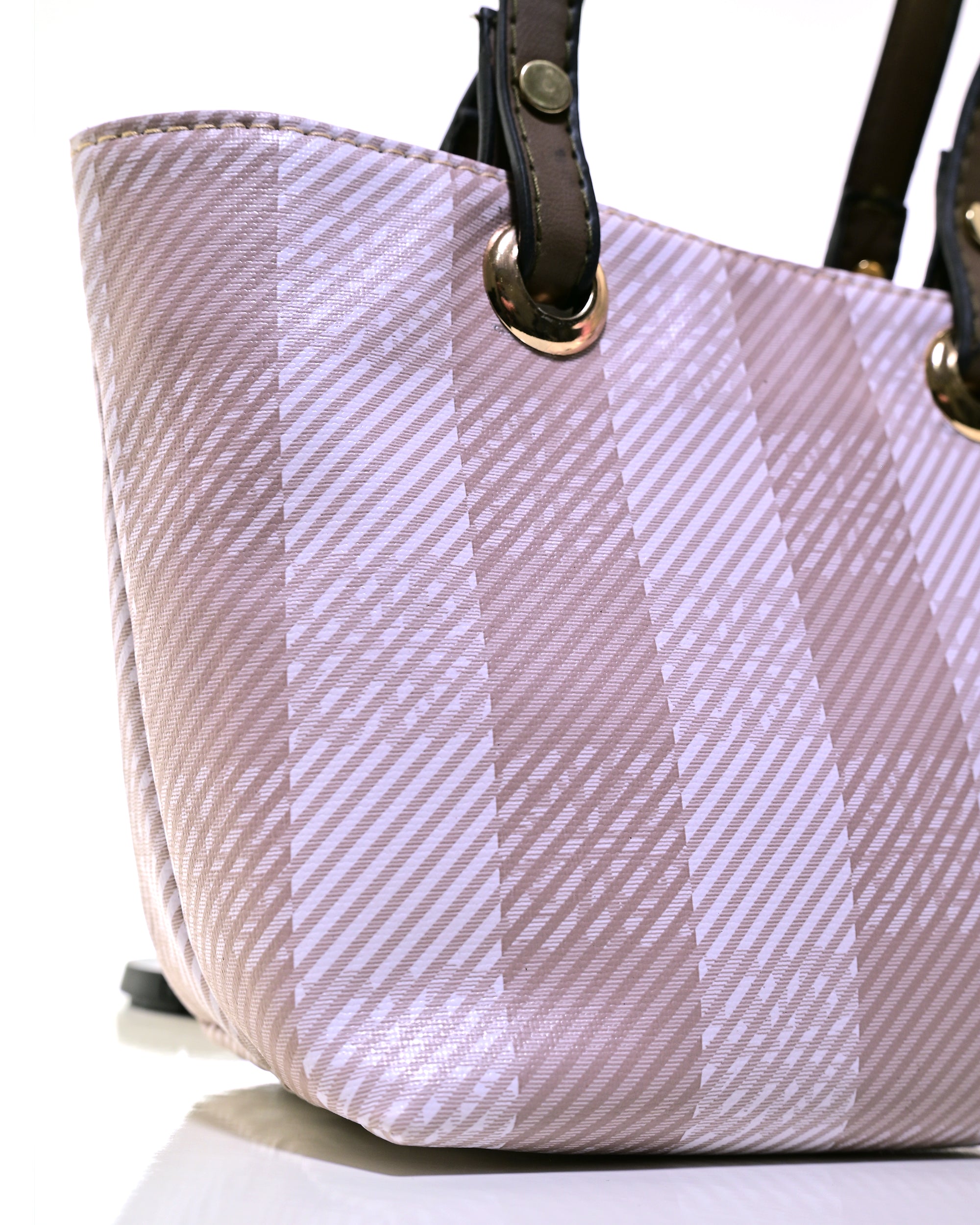 HND004 - WOMEN'S PLAID HANDBAG WITH DETACHABLE SHOULDER STRAP