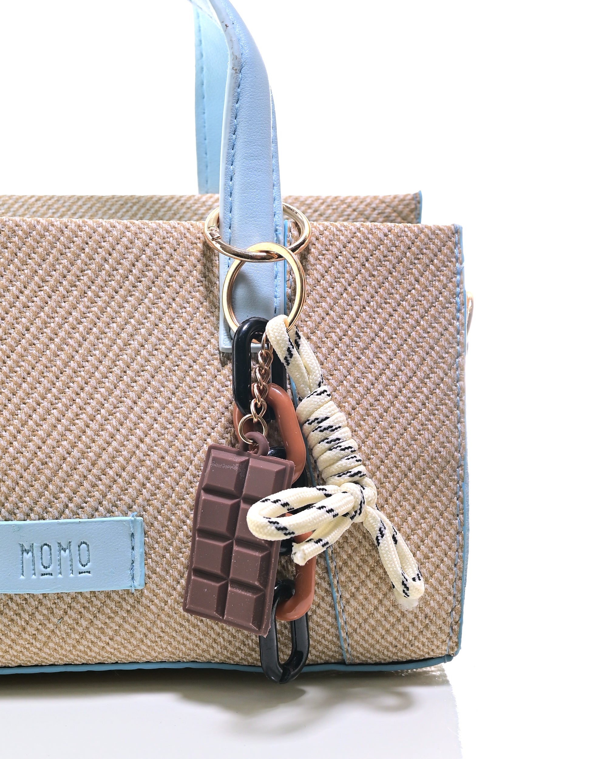 HND005 - ELEGANT WOMEN'S LEATHER HANDBAG & CROSSBODY BAG WITH BOW.