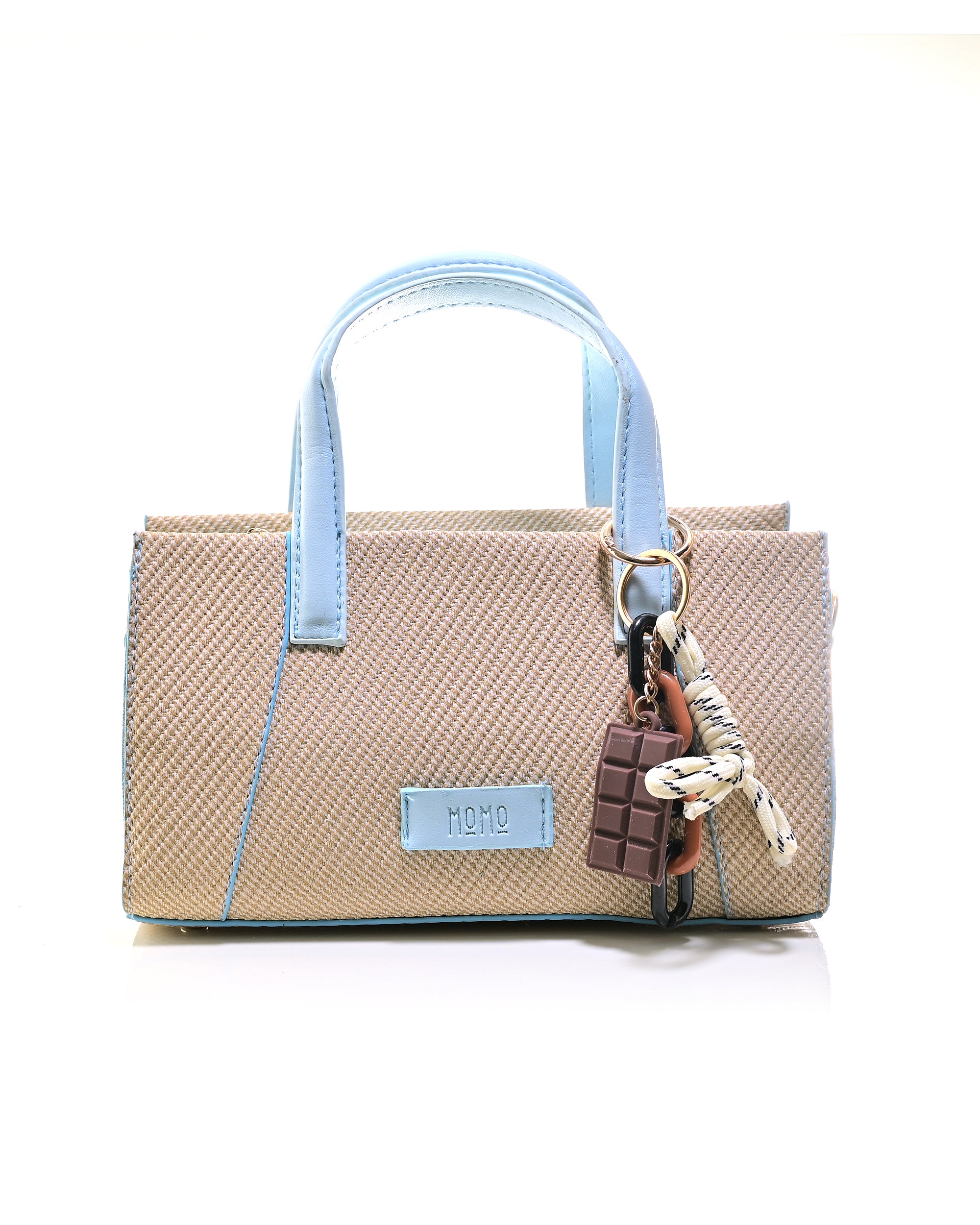 HND005 - ELEGANT WOMEN'S LEATHER HANDBAG & CROSSBODY BAG WITH BOW.