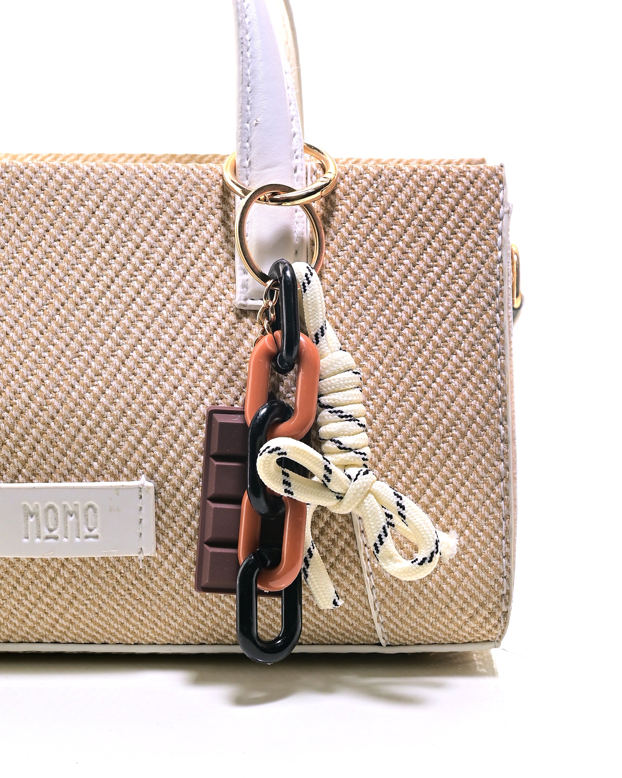 HND005 - ELEGANT WOMEN'S LEATHER HANDBAG & CROSSBODY BAG WITH BOW.