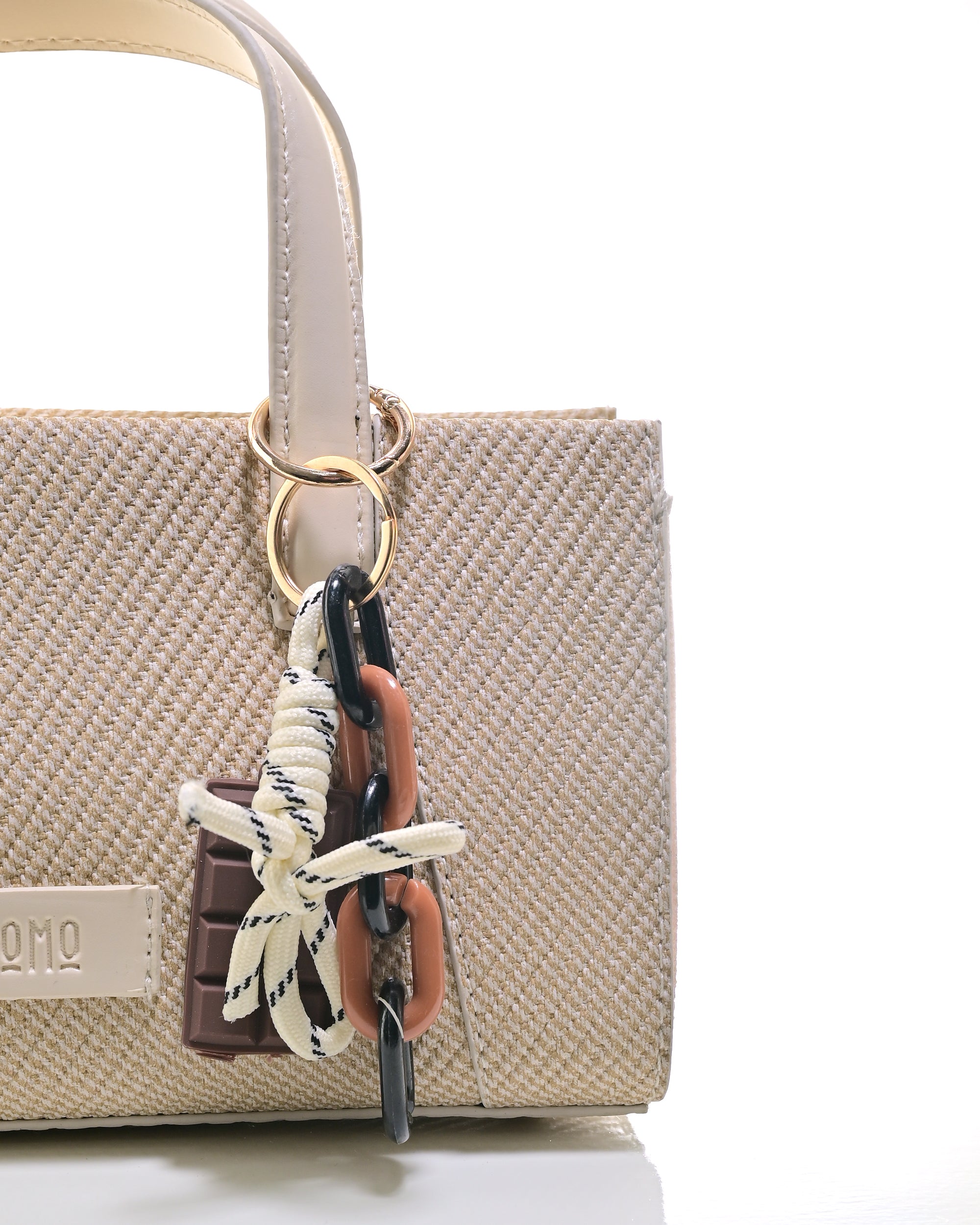 HND005 - ELEGANT WOMEN'S LEATHER HANDBAG & CROSSBODY BAG WITH BOW.