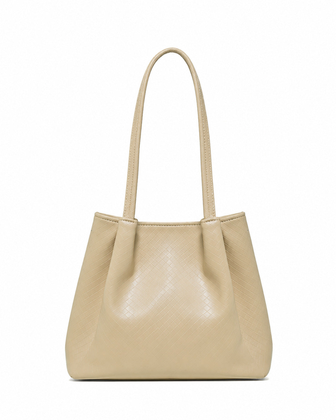 SLD007 - SPACIOUS WOMEN'S LEATHER SHOULDER BAG WITH MAGNETIC CLOSURE