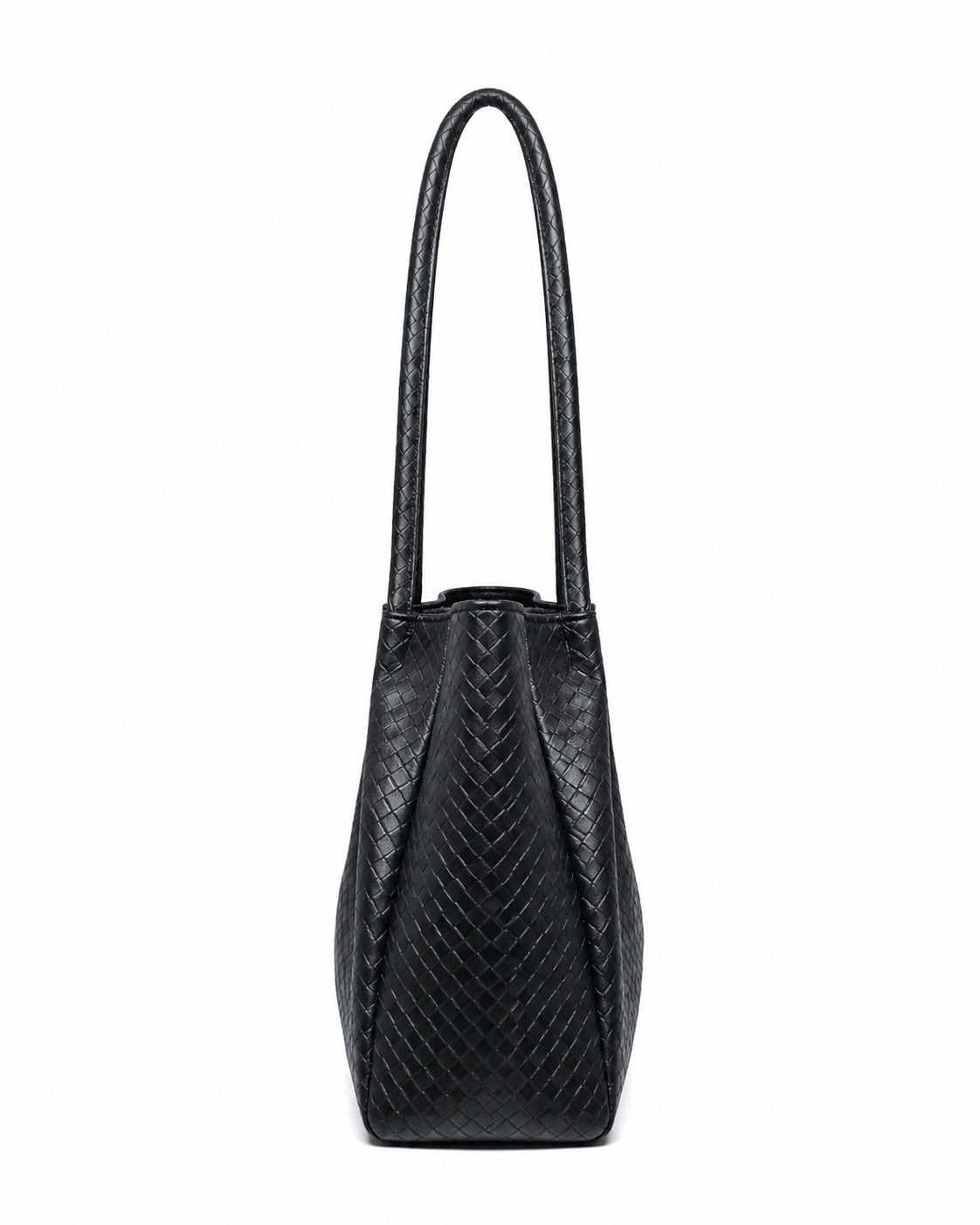 SLD007 - SPACIOUS WOMEN'S LEATHER SHOULDER BAG WITH MAGNETIC CLOSURE