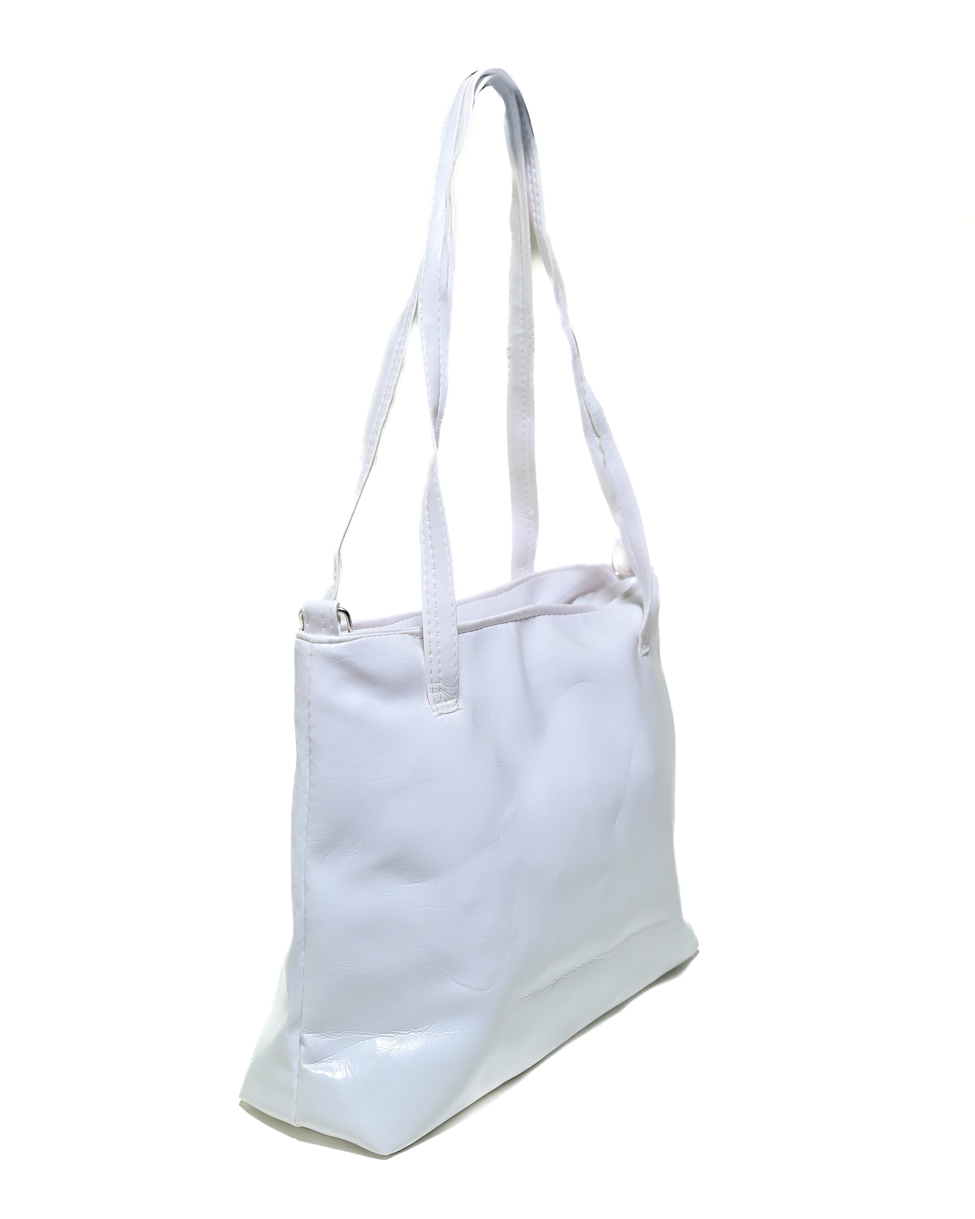 SLD010 - WOMEN'S LEATHER SHOULDER & HANDBAG WITH FRONT ZIP POCKET.