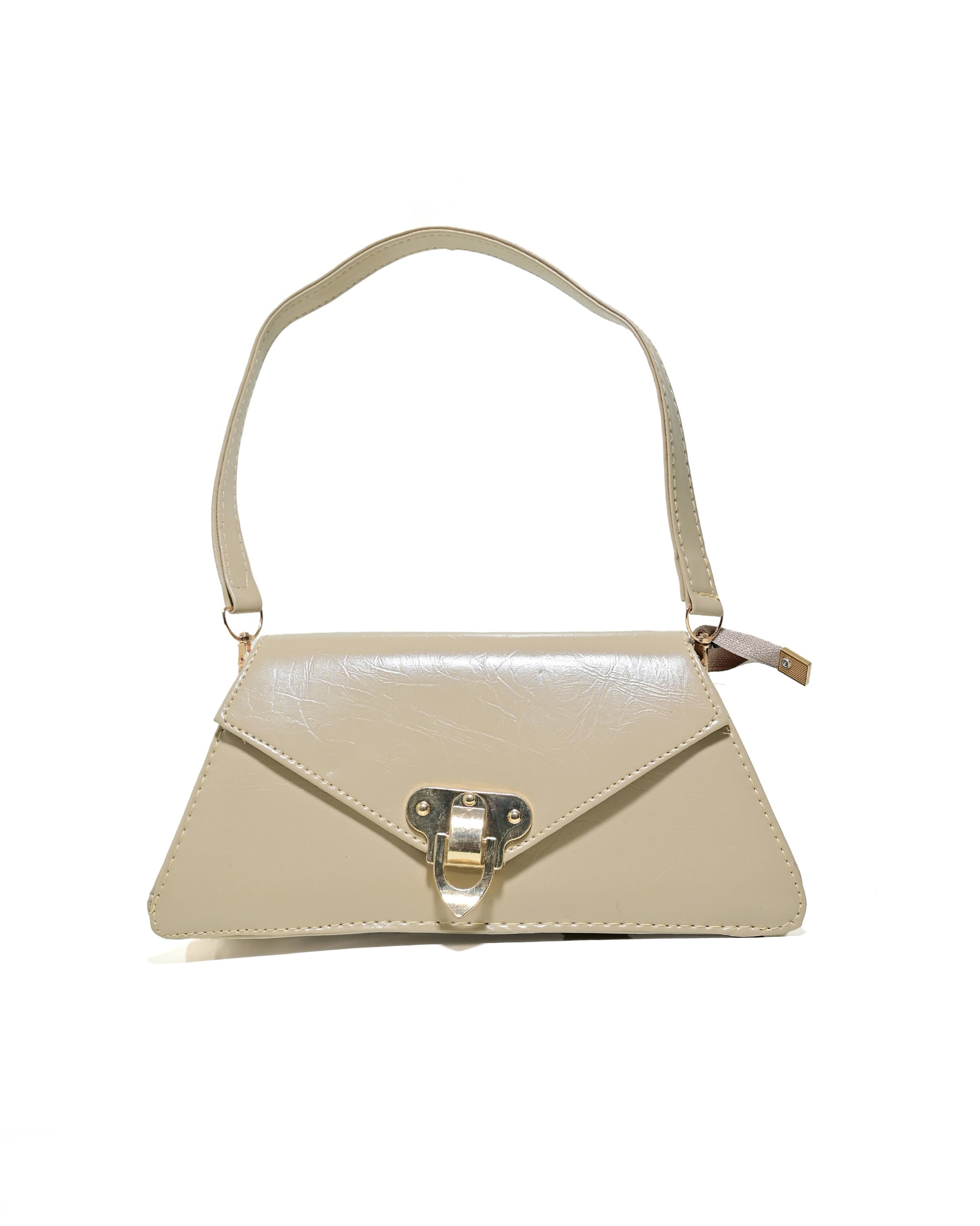 SLD012 - WOMEN'S LEATHER SHOULDER BAG WITH METAL LOCK