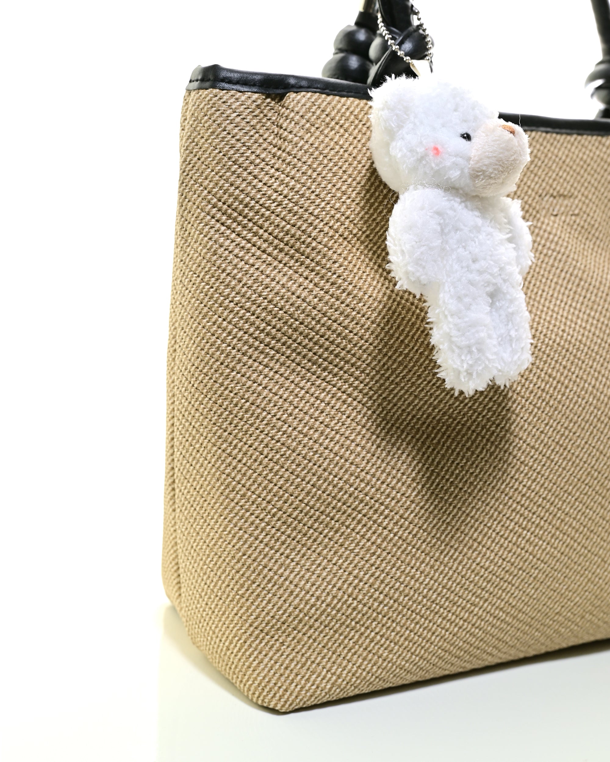 BG-W-TOT001 - STYLISH WOMEN'S SHOULDER TOTE BAG WITH CHARM