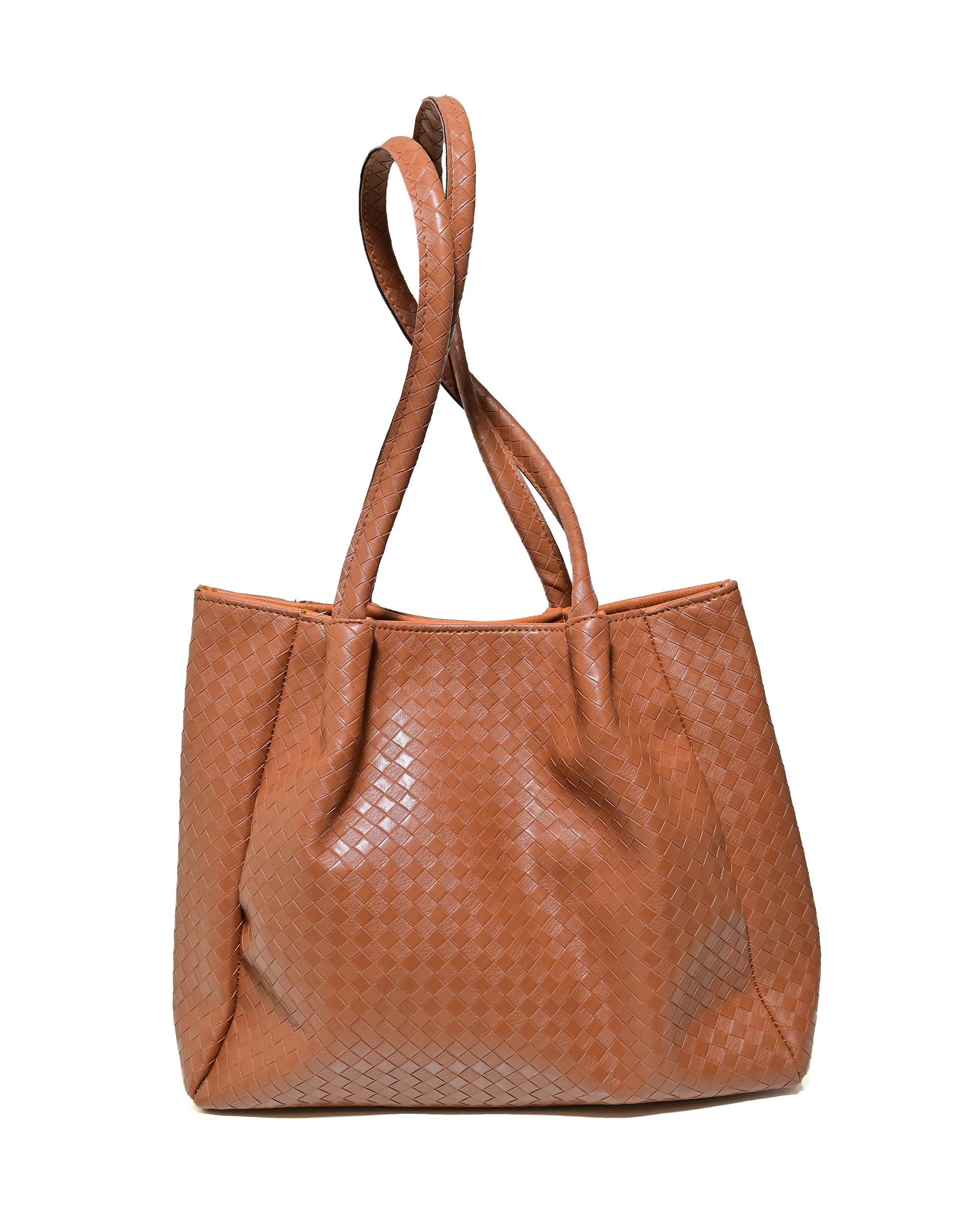 SLD007 - SPACIOUS WOMEN'S LEATHER SHOULDER BAG WITH MAGNETIC CLOSURE