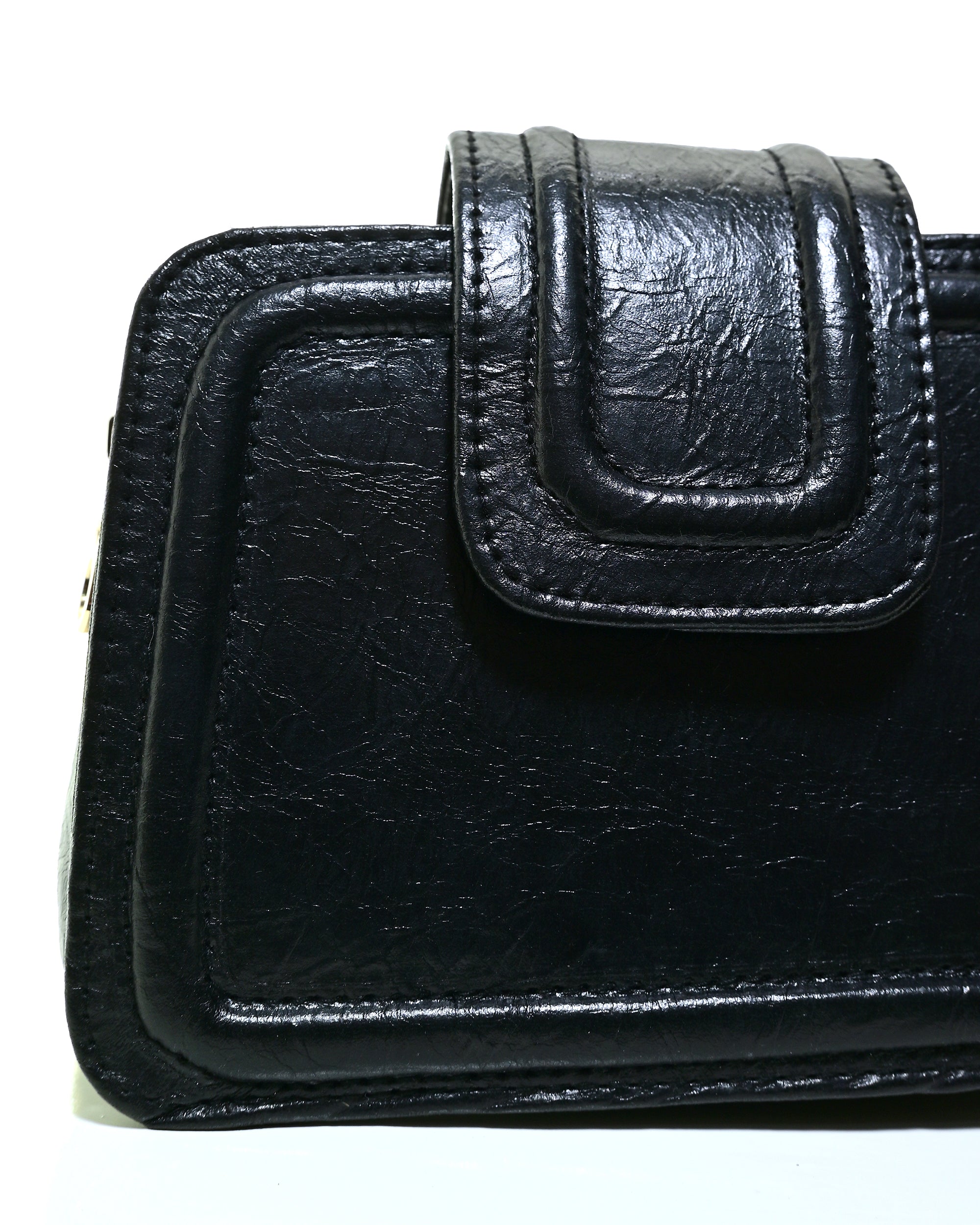 CRS019 - ELEGANT LEATHER HANDBAG & CROSSBODY BAG WITH 2 ZIP POCKETS