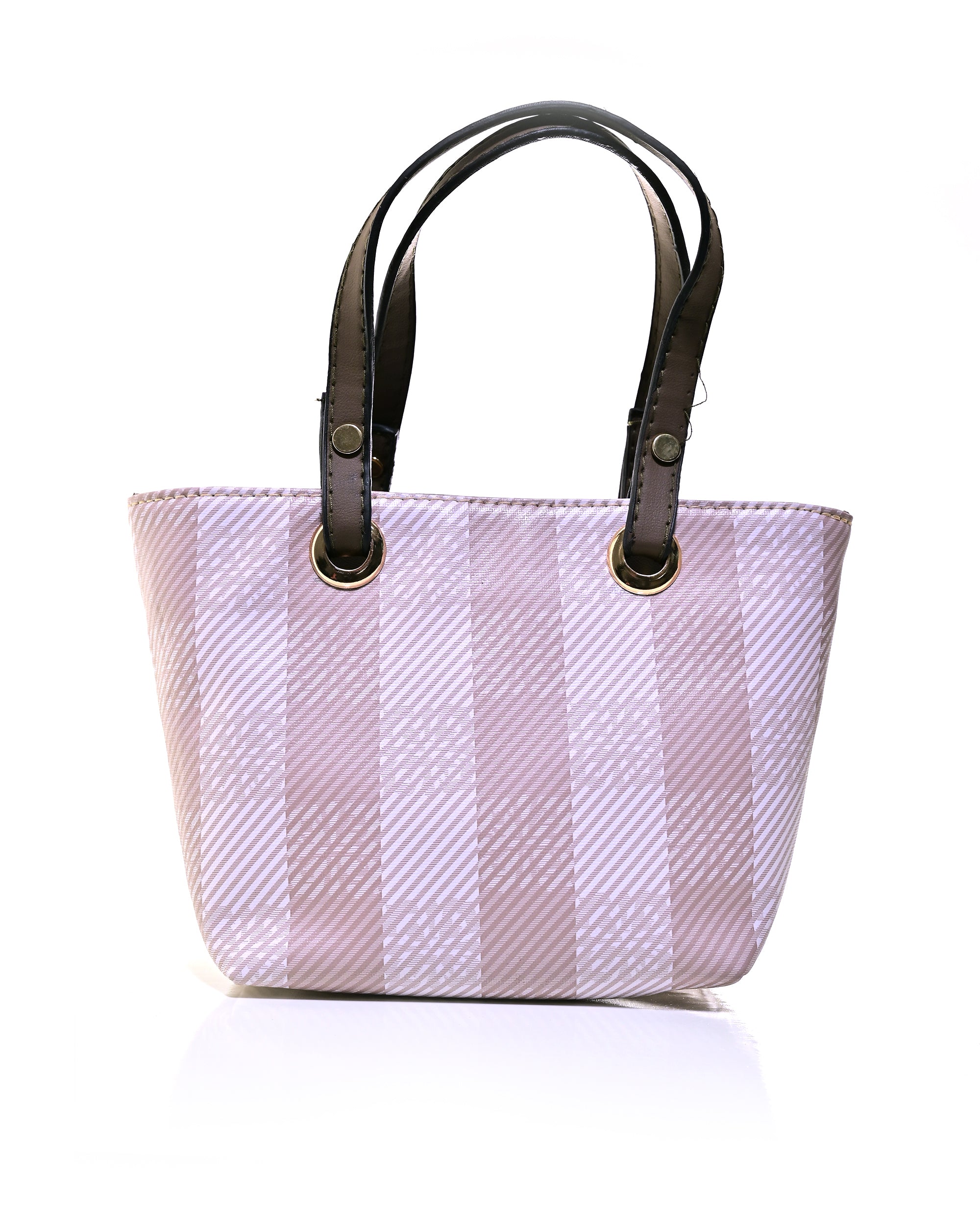 HND004 - WOMEN'S PLAID HANDBAG WITH DETACHABLE SHOULDER STRAP