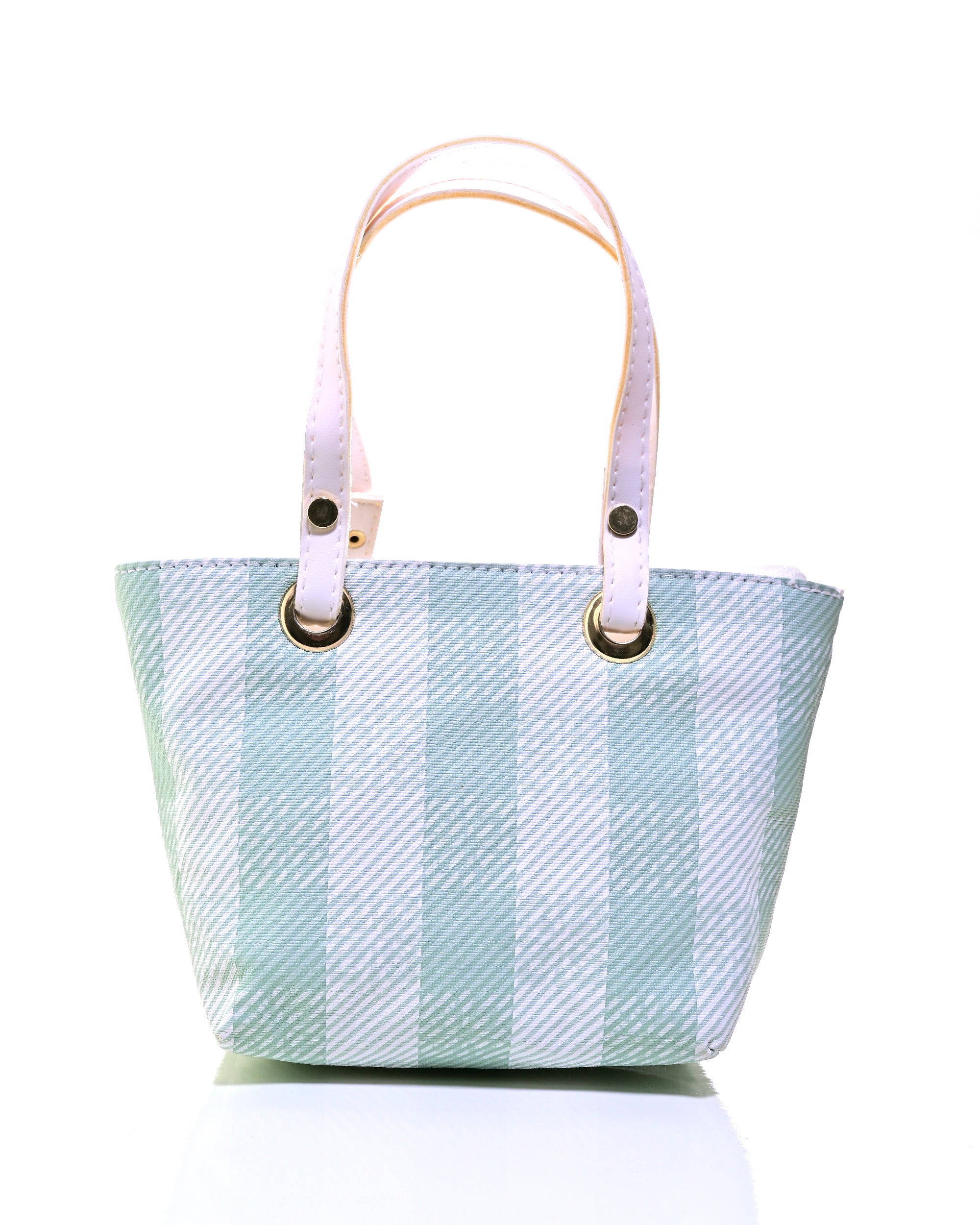 HND004 - WOMEN'S PLAID HANDBAG WITH DETACHABLE SHOULDER STRAP