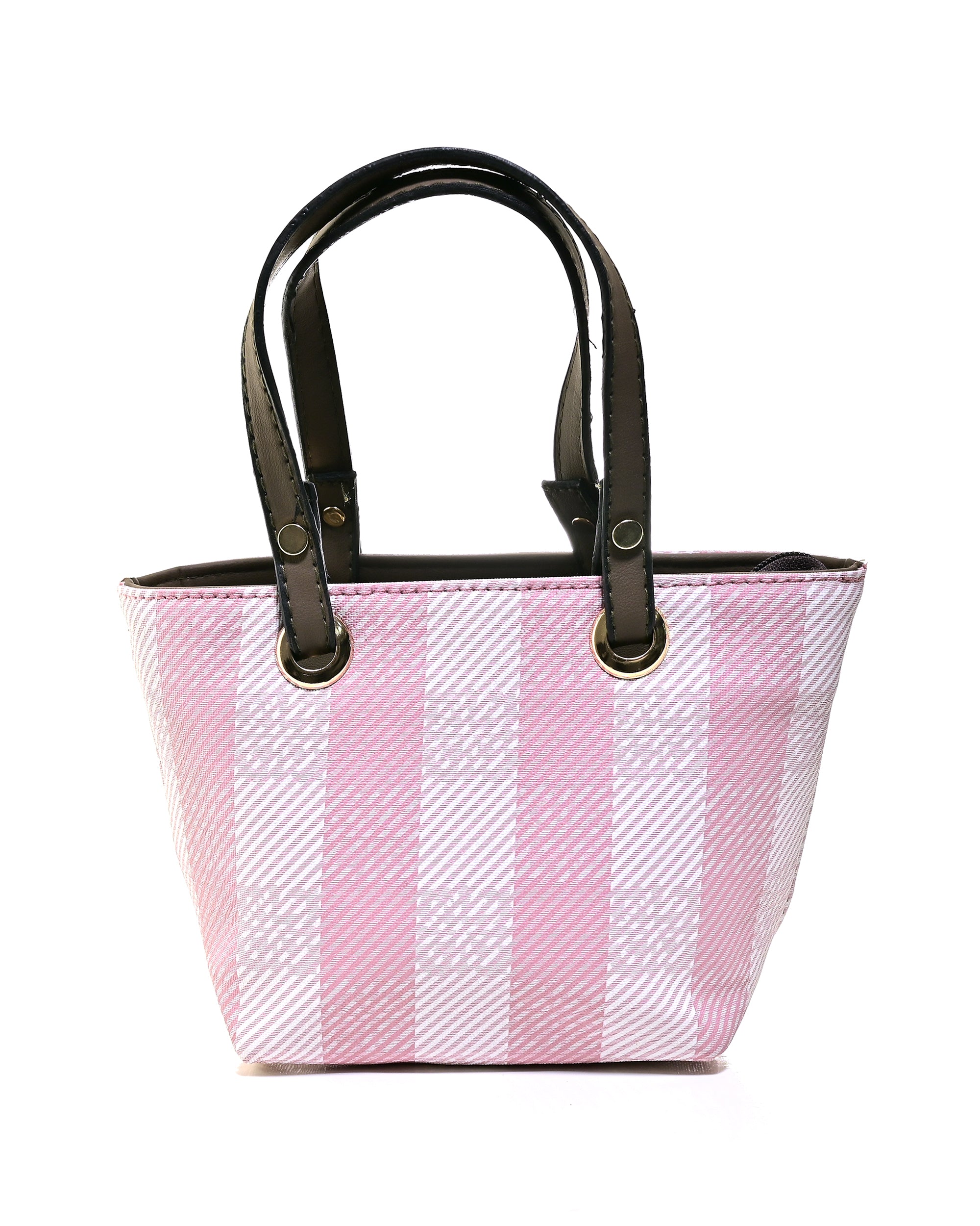 HND004 - WOMEN'S PLAID HANDBAG WITH DETACHABLE SHOULDER STRAP