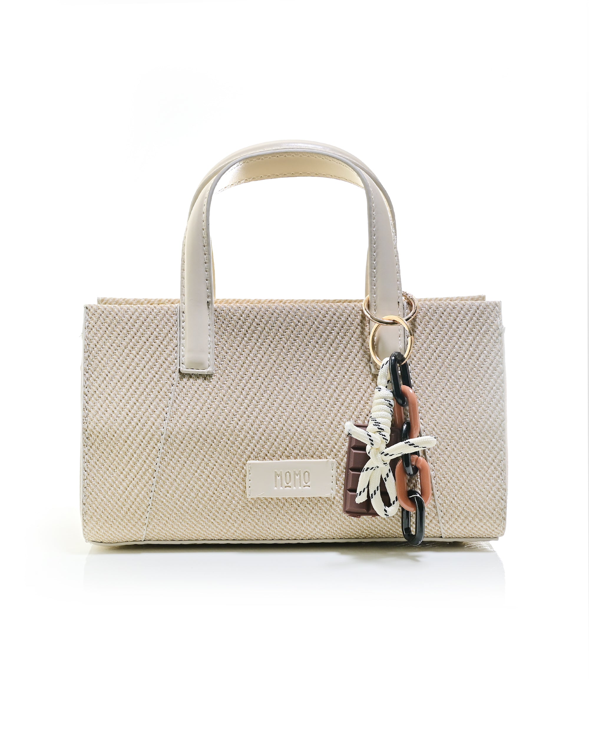 HND005 - ELEGANT WOMEN'S LEATHER HANDBAG & CROSSBODY BAG WITH BOW.