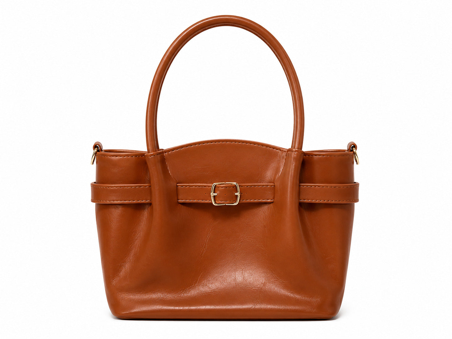 SLD005 - ELEGANT WOMEN'S LEATHER SHOULDER BAG WITH DETACHABLE STRAP.