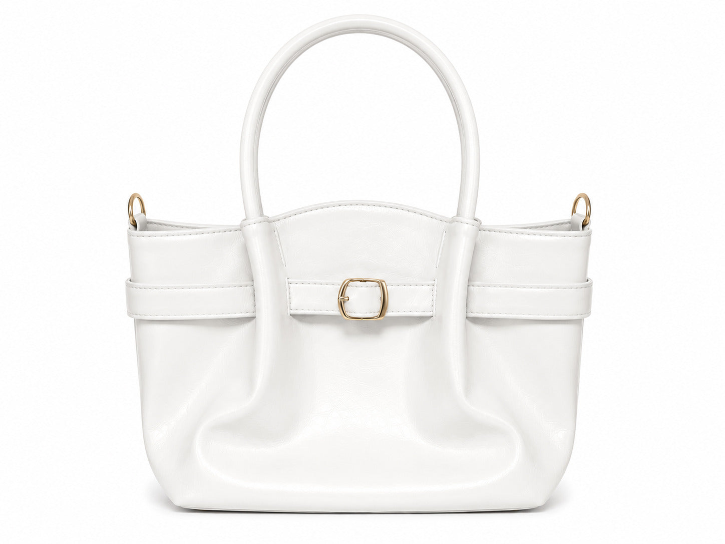 SLD005 - ELEGANT WOMEN'S LEATHER SHOULDER BAG WITH DETACHABLE STRAP.