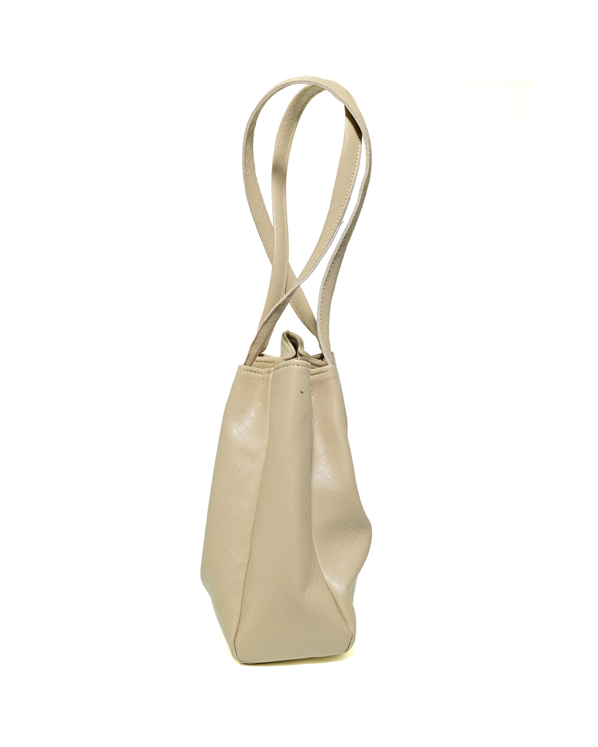 SLD007 - SPACIOUS WOMEN'S LEATHER SHOULDER BAG WITH MAGNETIC CLOSURE
