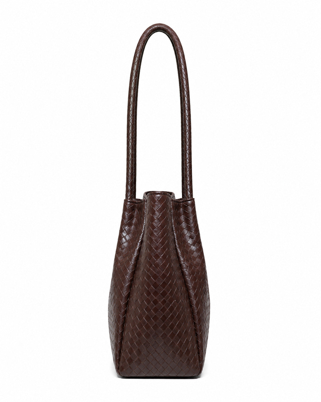 SLD007 - SPACIOUS WOMEN'S LEATHER SHOULDER BAG WITH MAGNETIC CLOSURE