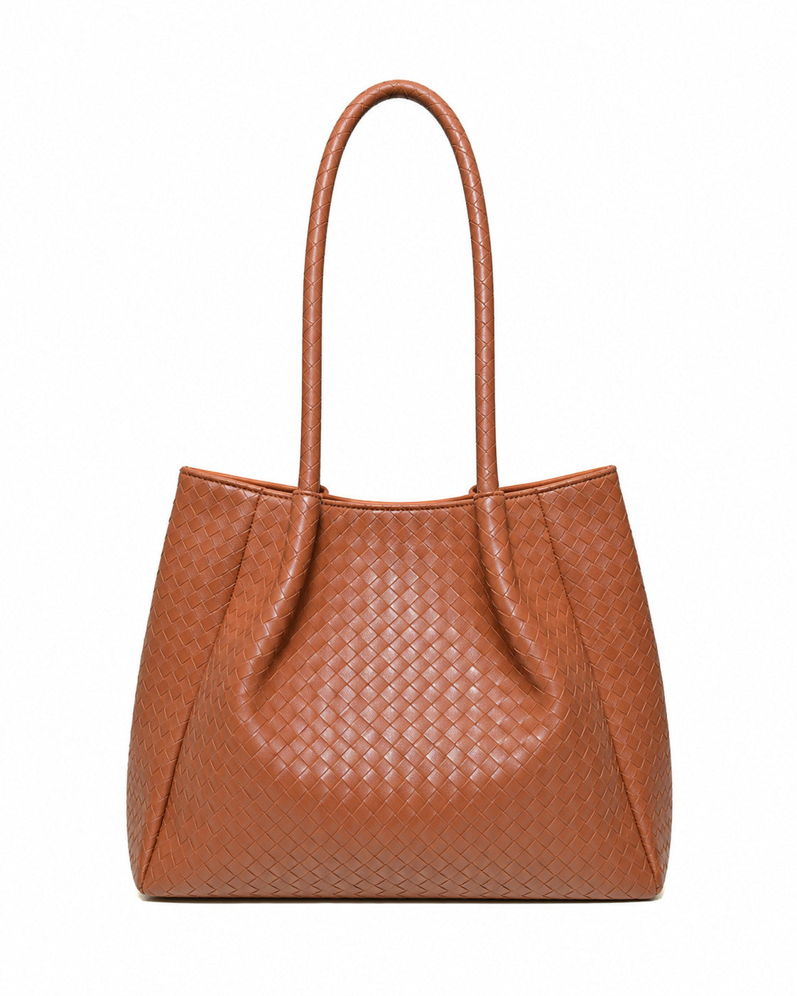 SLD007 - SPACIOUS WOMEN'S LEATHER SHOULDER BAG WITH MAGNETIC CLOSURE