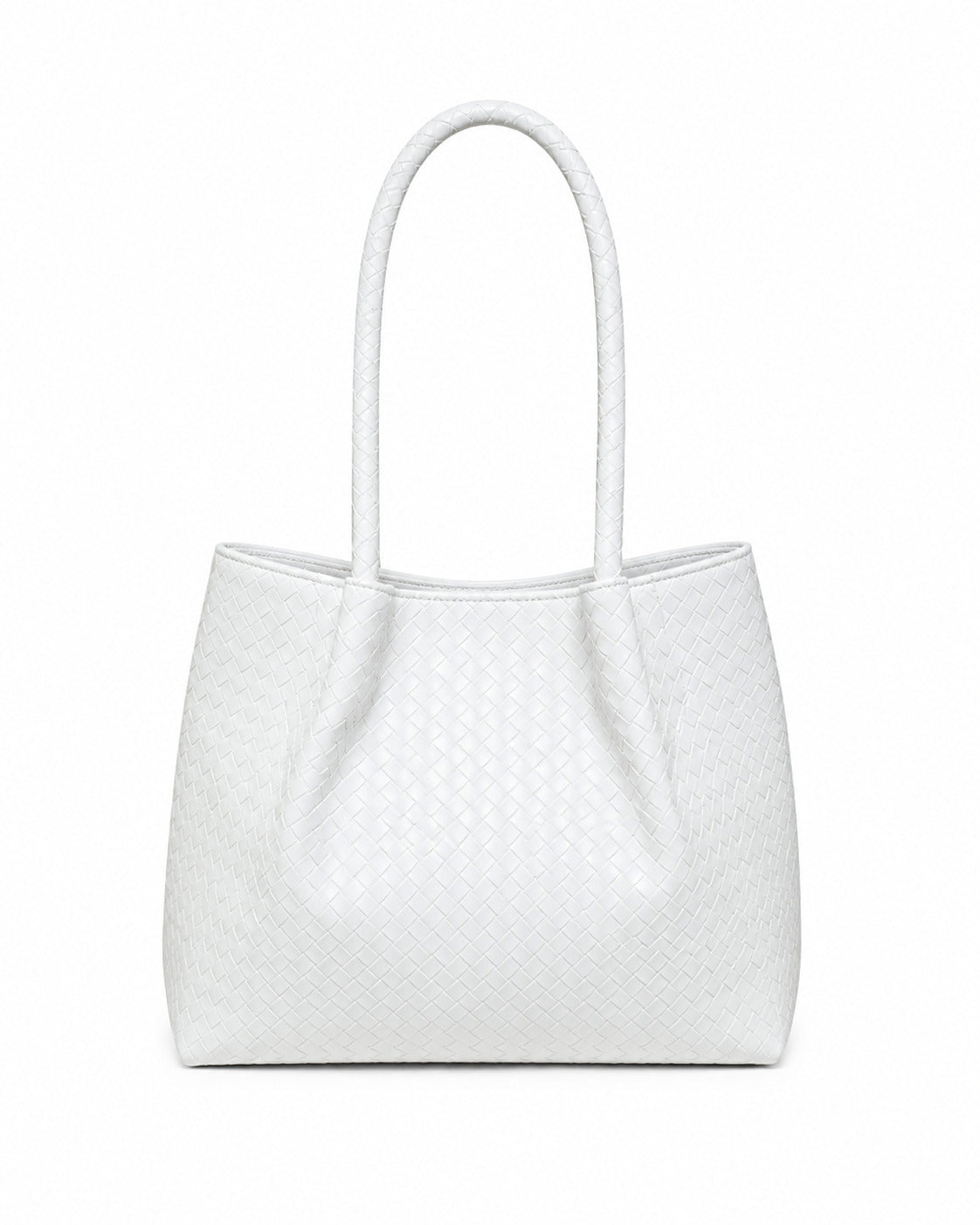 SLD007 - SPACIOUS WOMEN'S LEATHER SHOULDER BAG WITH MAGNETIC CLOSURE