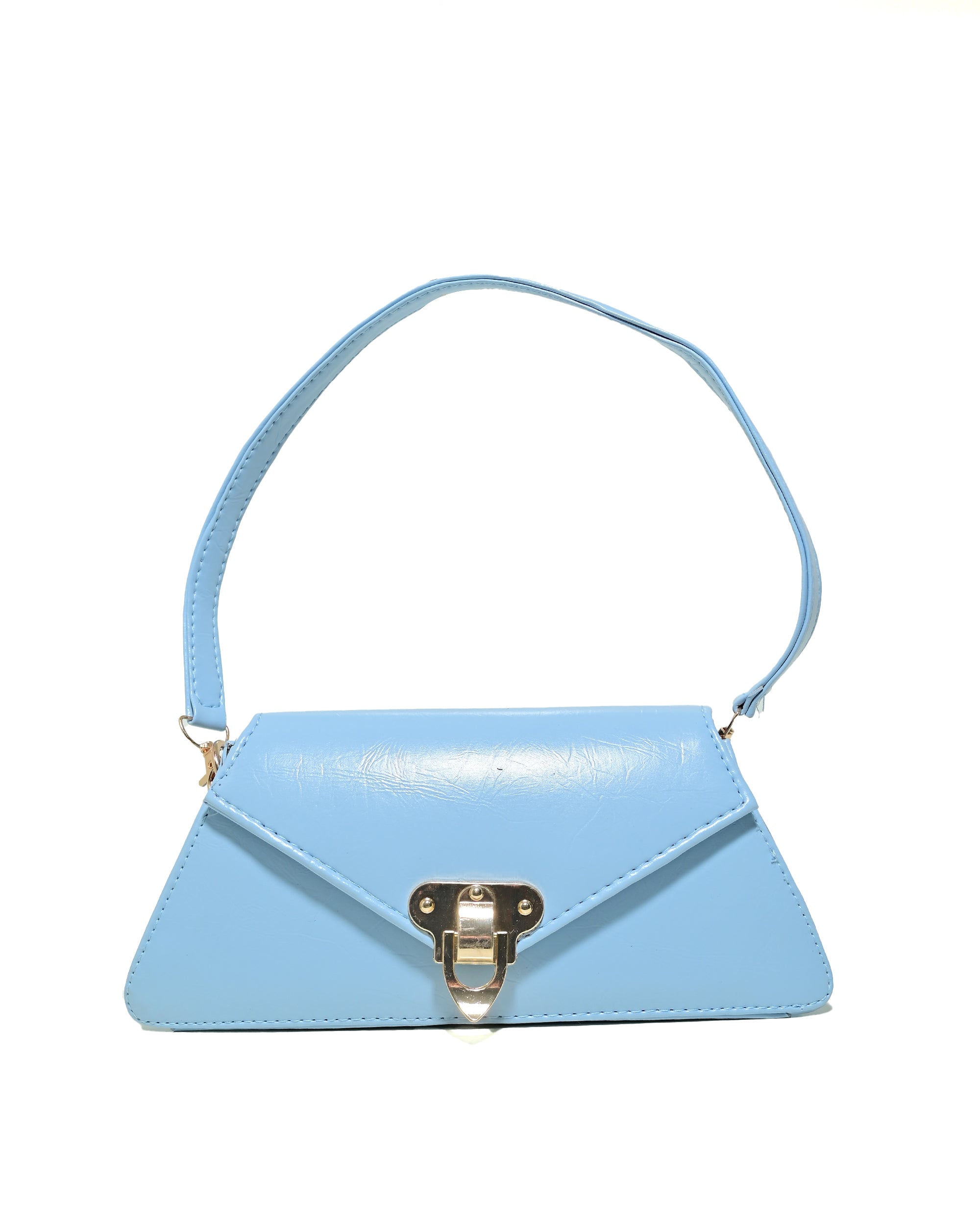 SLD012 - WOMEN'S LEATHER SHOULDER BAG WITH METAL LOCK