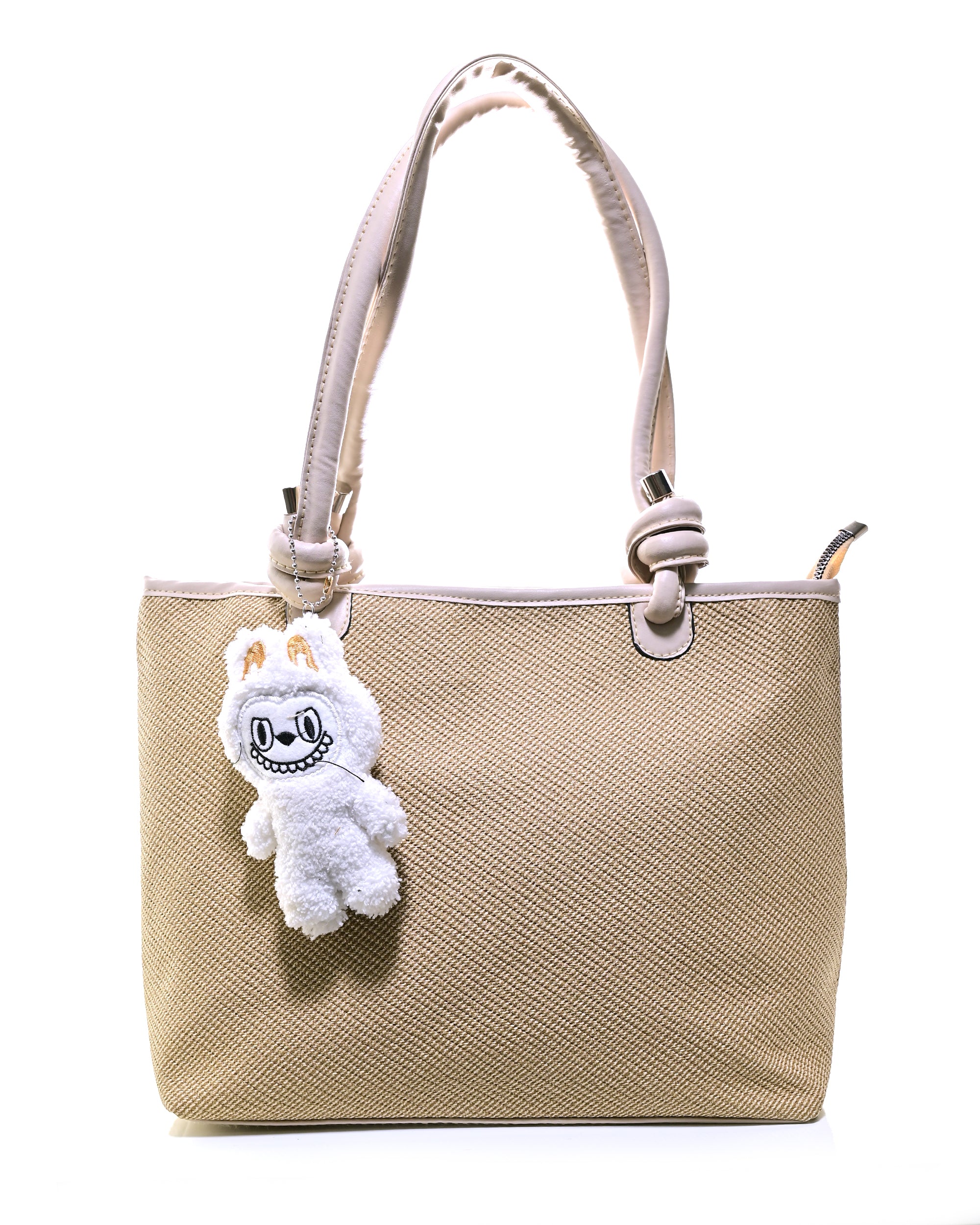 BG-W-TOT001 - STYLISH WOMEN'S SHOULDER TOTE BAG WITH CHARM