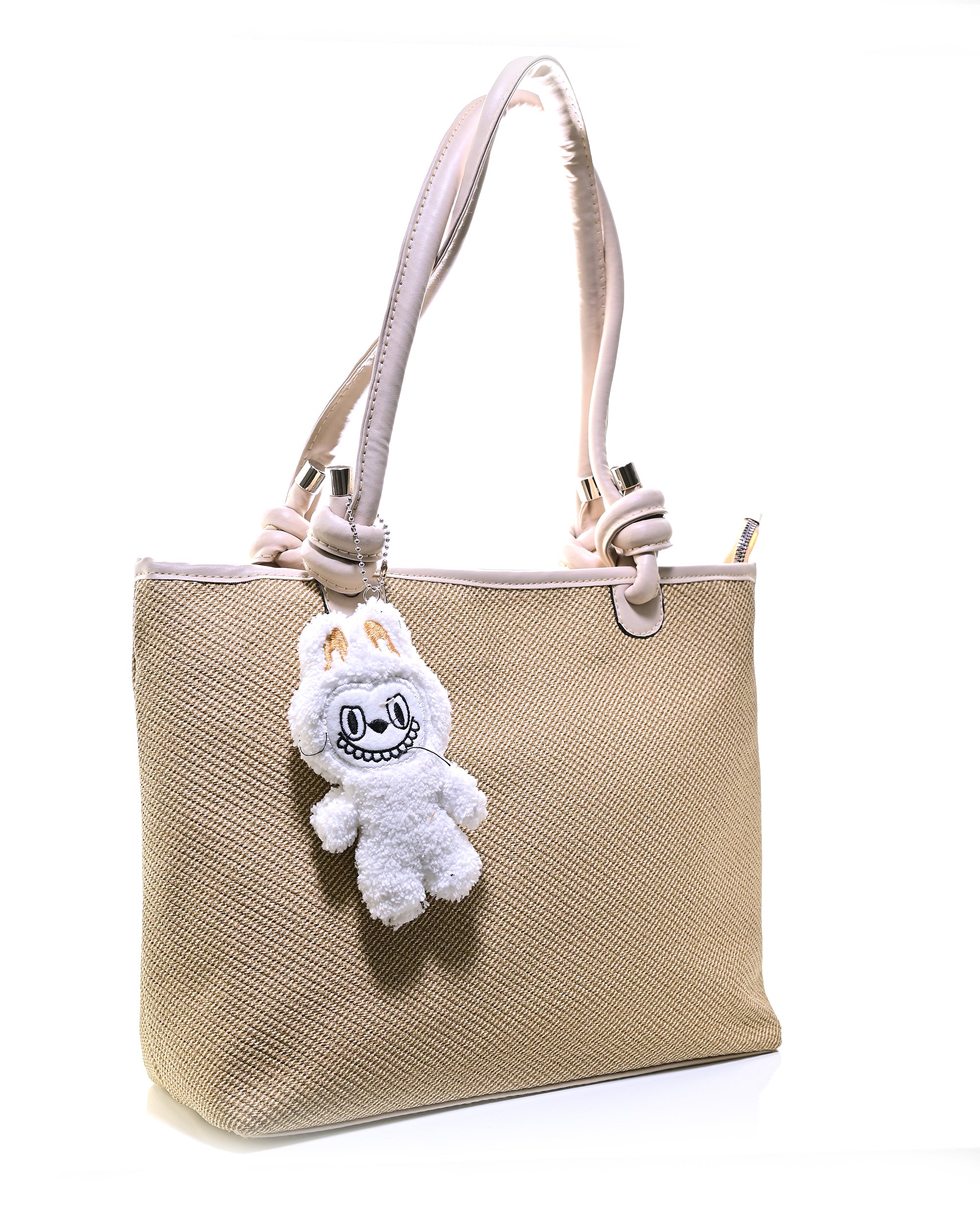 BG-W-TOT001 - STYLISH WOMEN'S SHOULDER TOTE BAG WITH CHARM